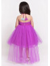 Halter Neck Tulle High Low Stunning Flower Girl Dress